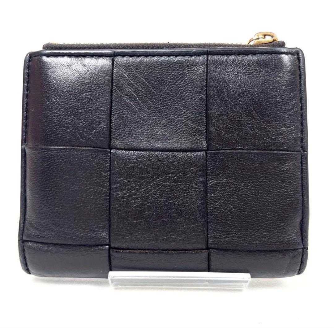 【極美品】ボッテガヴェネタ　二つ折り財布　カセット　コンパクトウォレット　レザー