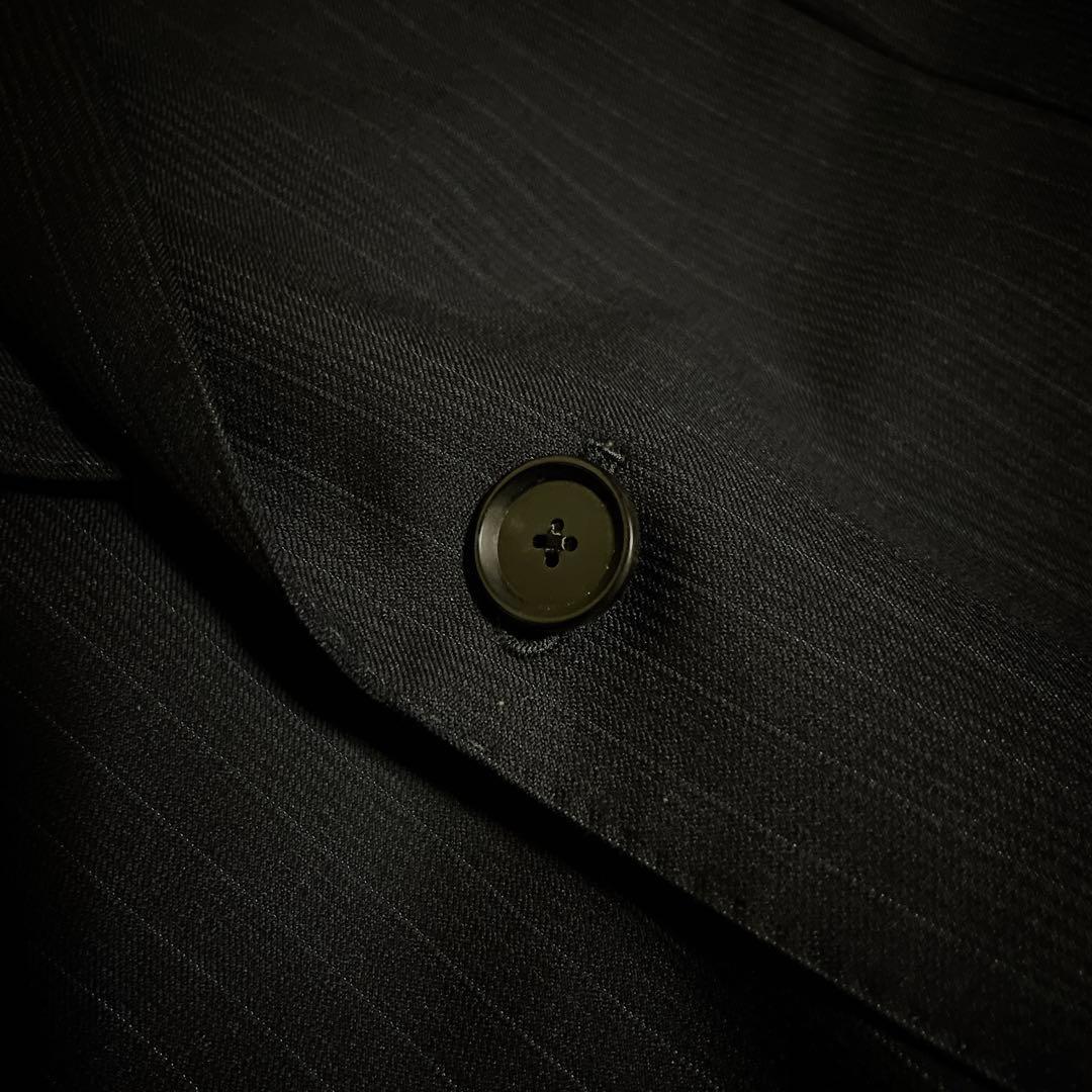 極美品☆マッキントッシュロンドン☆スーツセットアップ☆ストライプ柄☆ネイビー☆L