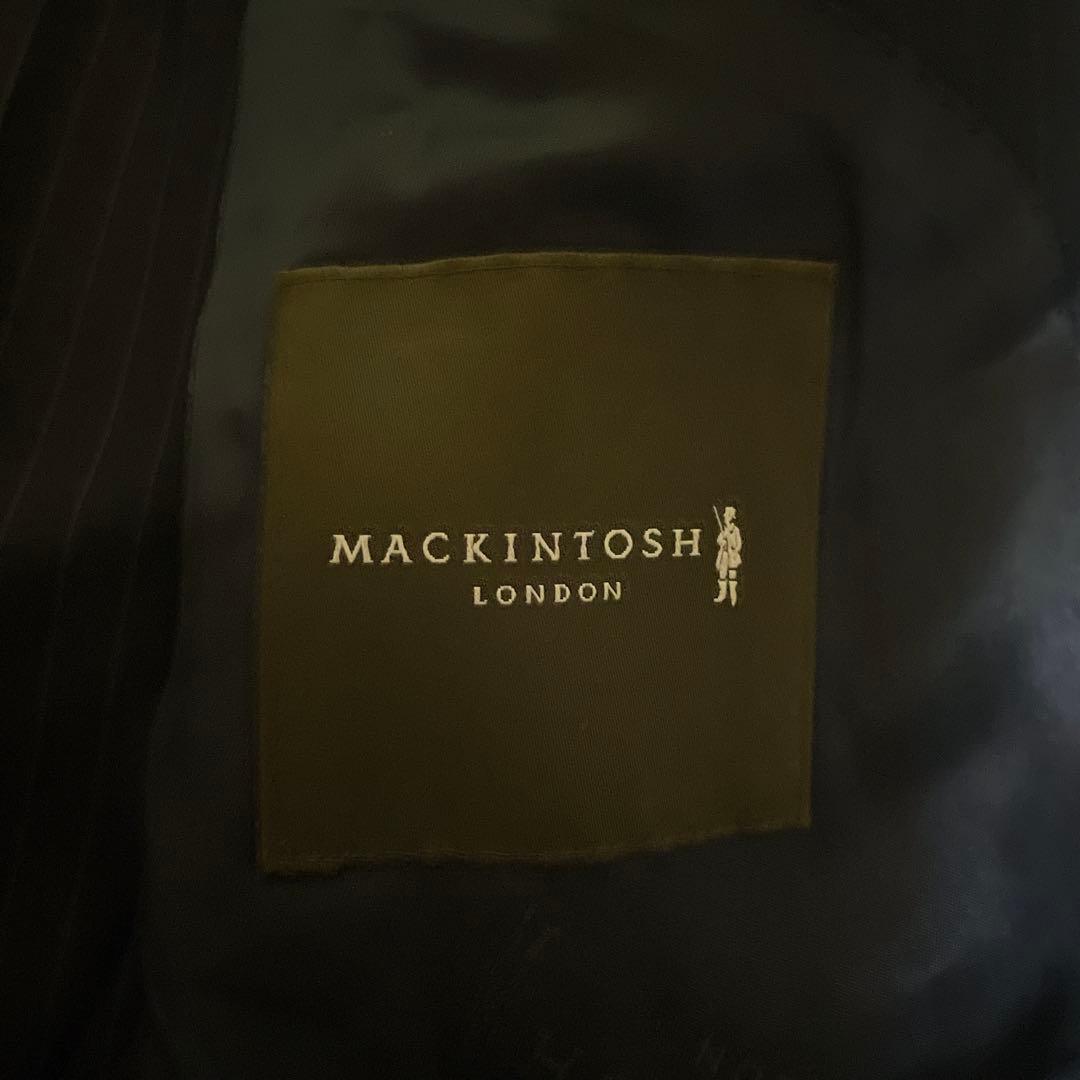 極美品☆マッキントッシュロンドン☆スーツセットアップ☆ストライプ柄☆ネイビー☆L