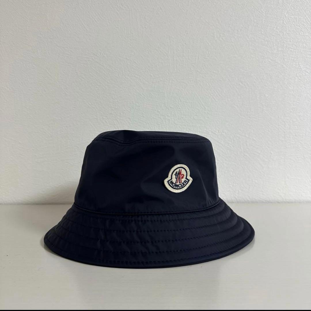 MONCLER 紺 バケットハット Mサイズ