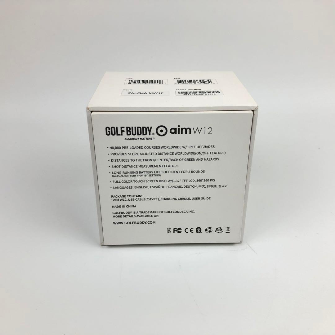 【極美品】GOLF BUDDY aim W12 GPS ゴルフウォッチ　GPS付