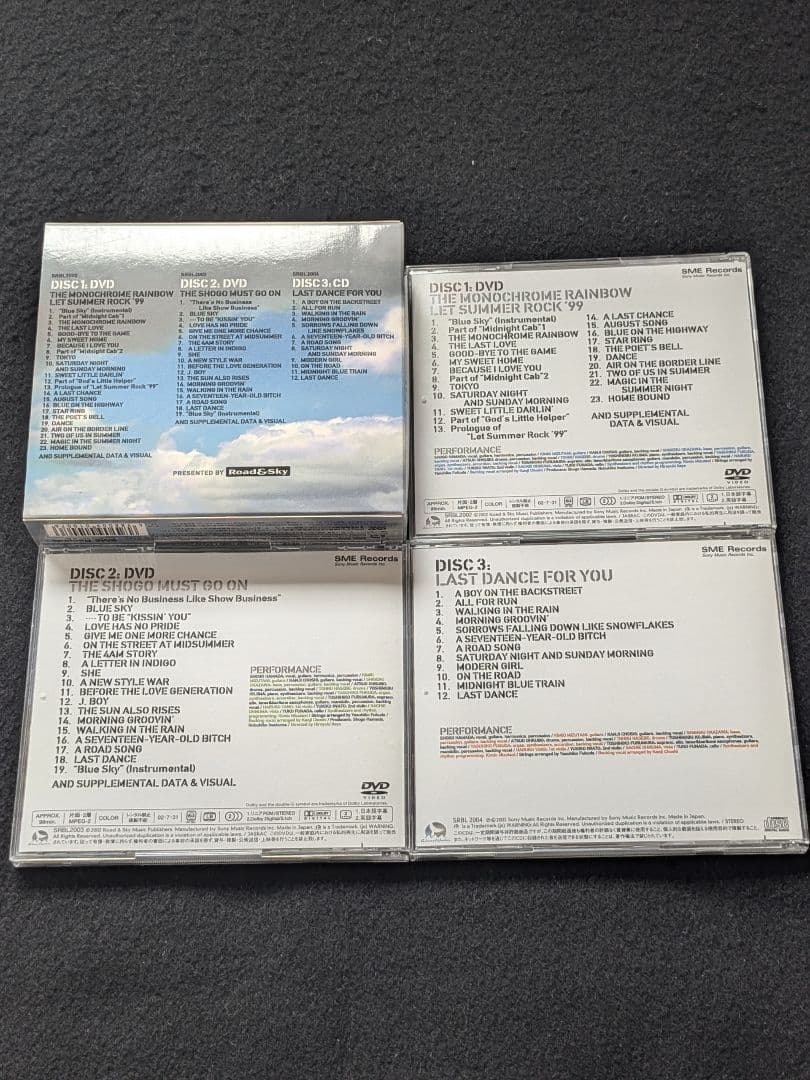 浜田省吾　ON THE ROAD 2001 ツアー ライブ　DVD　二人の夏