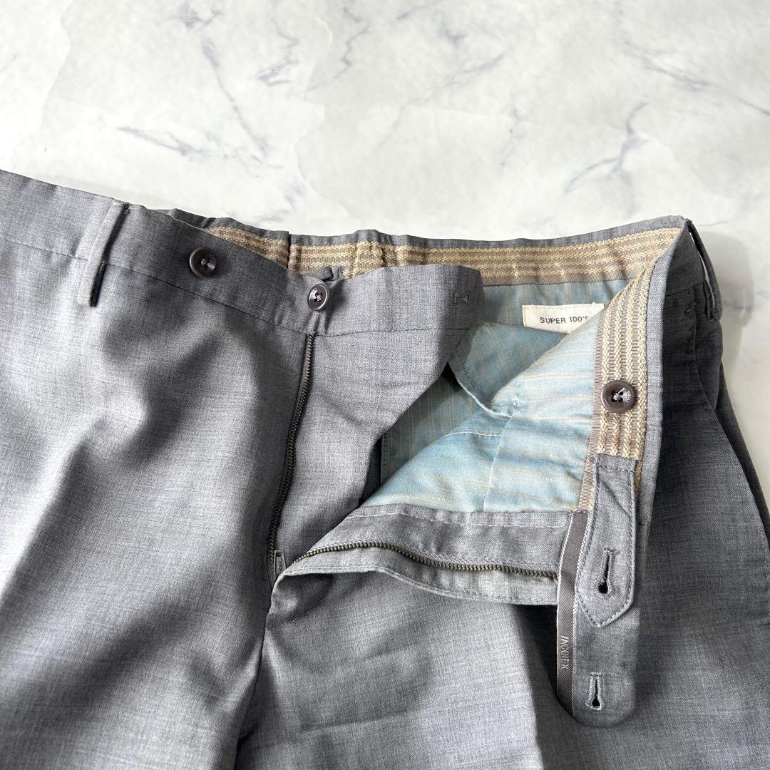 サイズ50✨　インコテックス　ウールサキソニー　スラックス　super100s