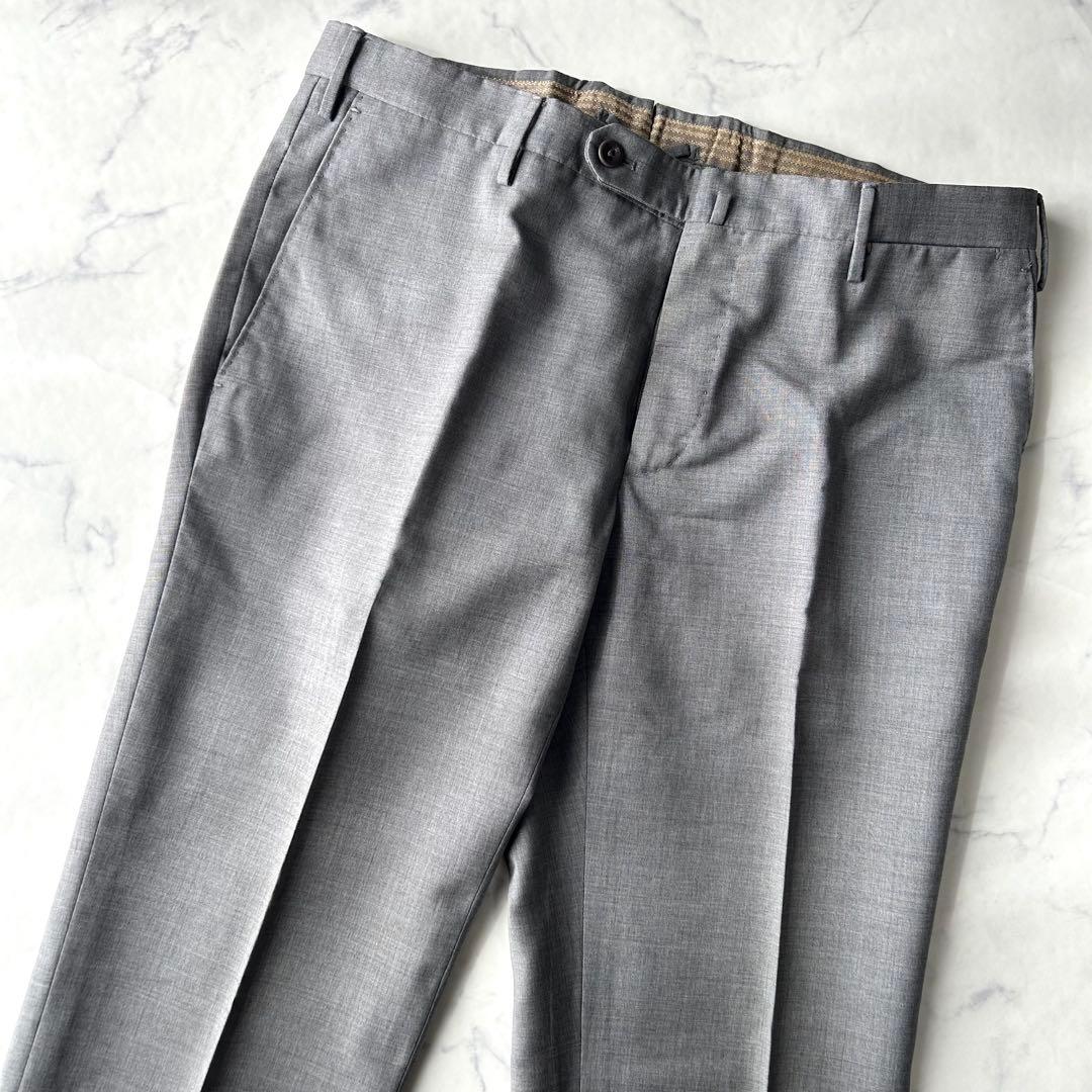 サイズ50✨　インコテックス　ウールサキソニー　スラックス　super100s