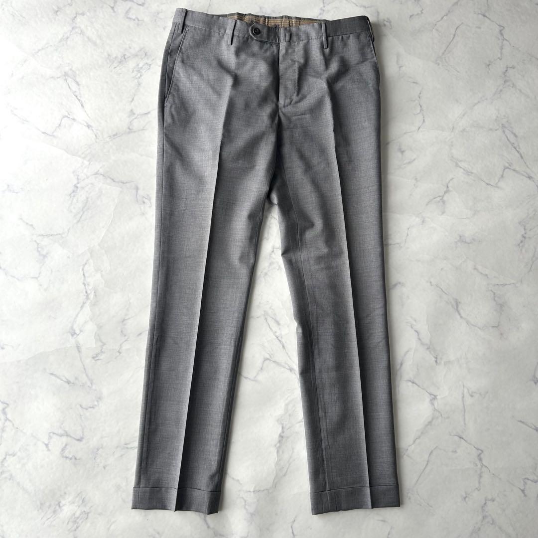 サイズ50✨　インコテックス　ウールサキソニー　スラックス　super100s