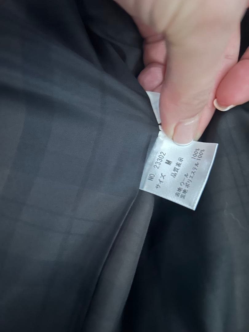 ノーカラーダブルブレストパフスリーブジャケット ブラック