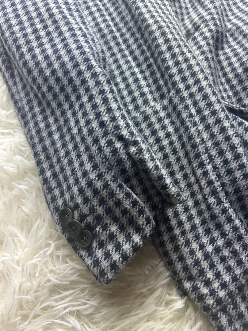 専用美品 BOGLIOLI ボリオリ千鳥格子コットンジャケット４８