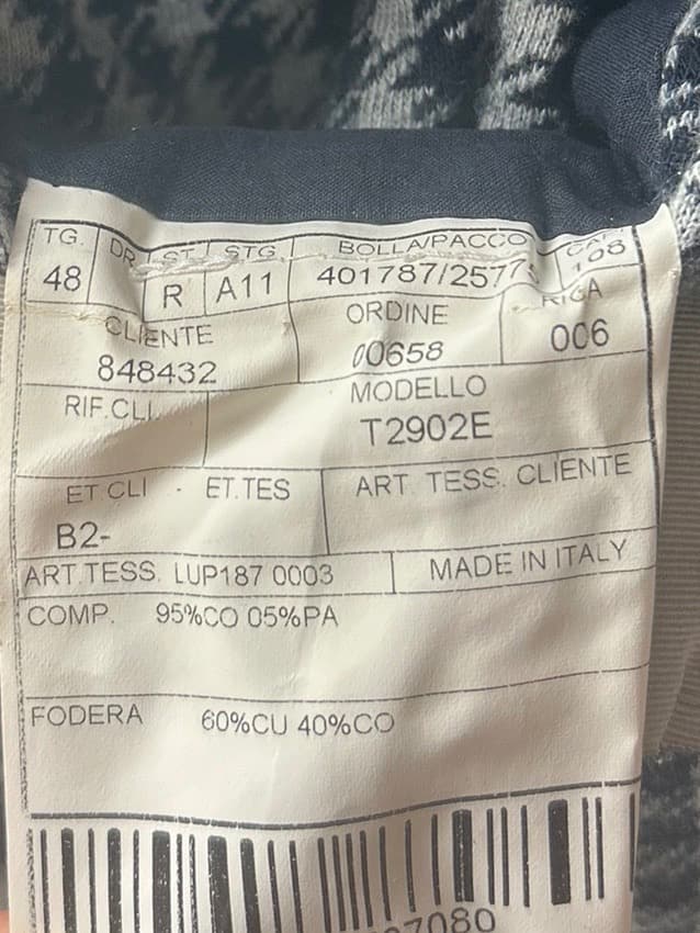 専用美品 BOGLIOLI ボリオリ千鳥格子コットンジャケット４８