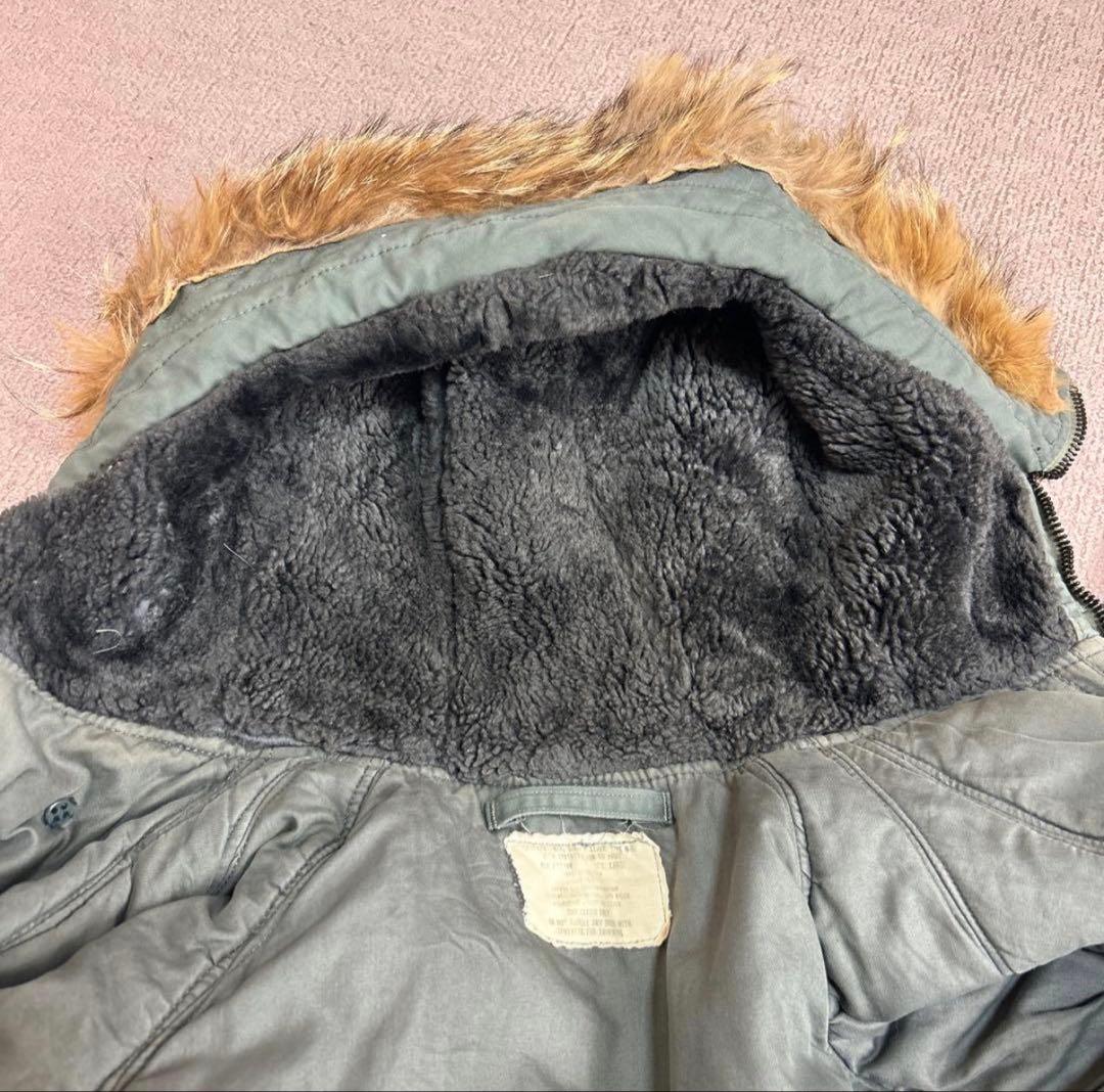 N-3B フライトジャケット サイズL 米軍実物 70s