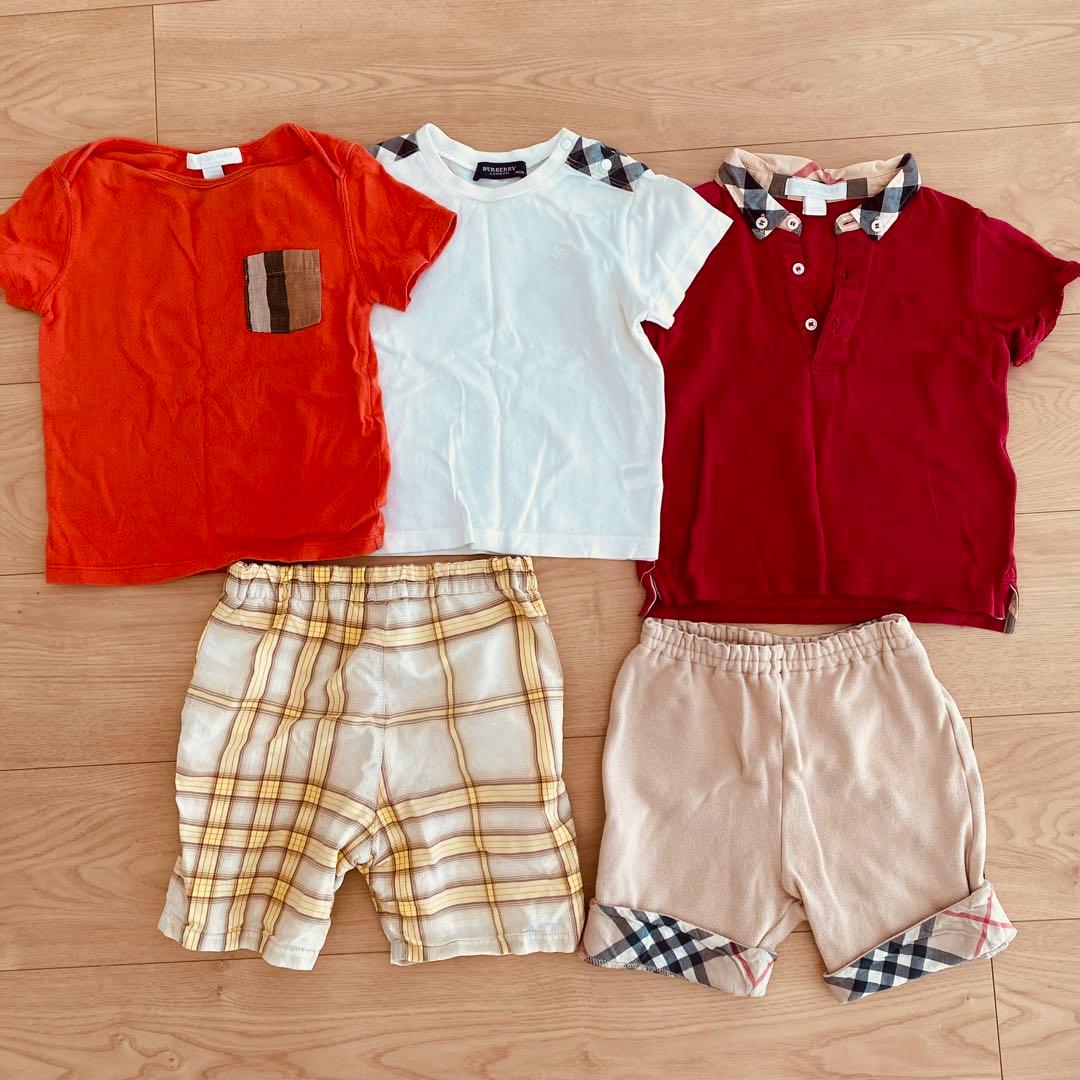 BURBERRY 90cm Tシャツ ショートパンツ5点セット