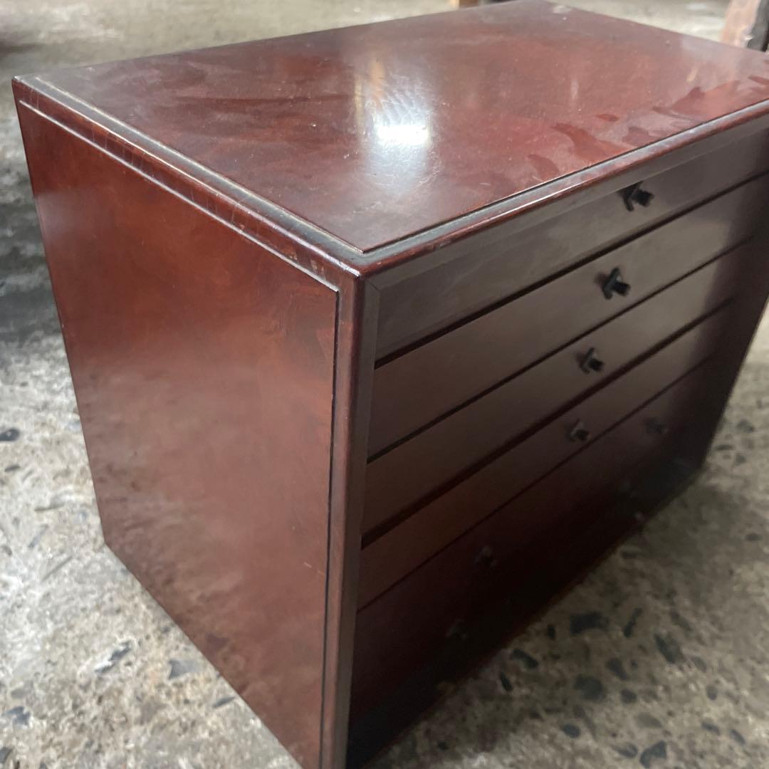 薬屋さんで使っていた道具箱　古道具　小引き出し