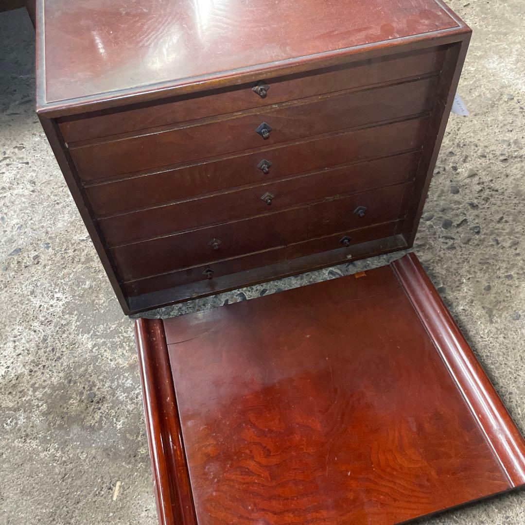 薬屋さんで使っていた道具箱　古道具　小引き出し