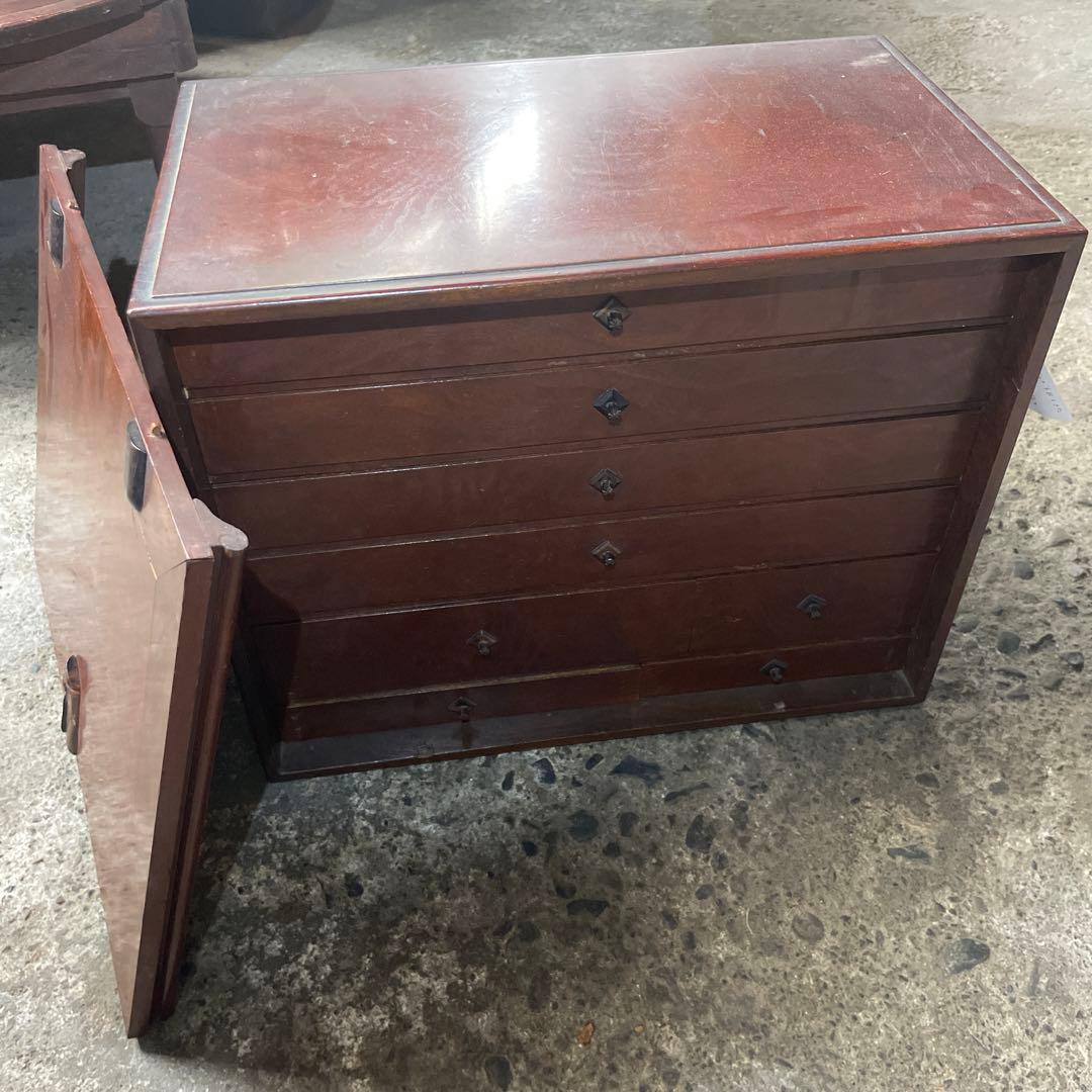 薬屋さんで使っていた道具箱　古道具　小引き出し