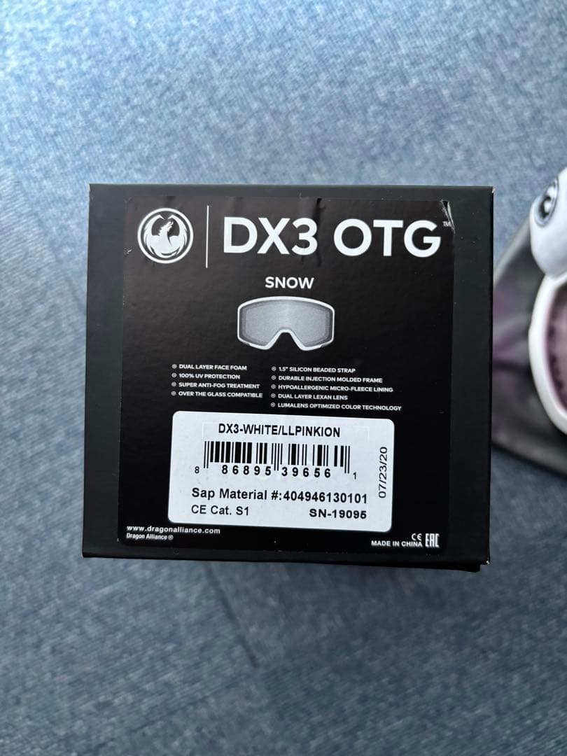 DRAGON DX3 OTG スノーゴーグル