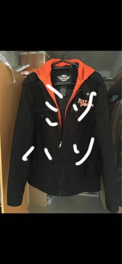 Harley-Davidson ジャケット 黒/オレンジ