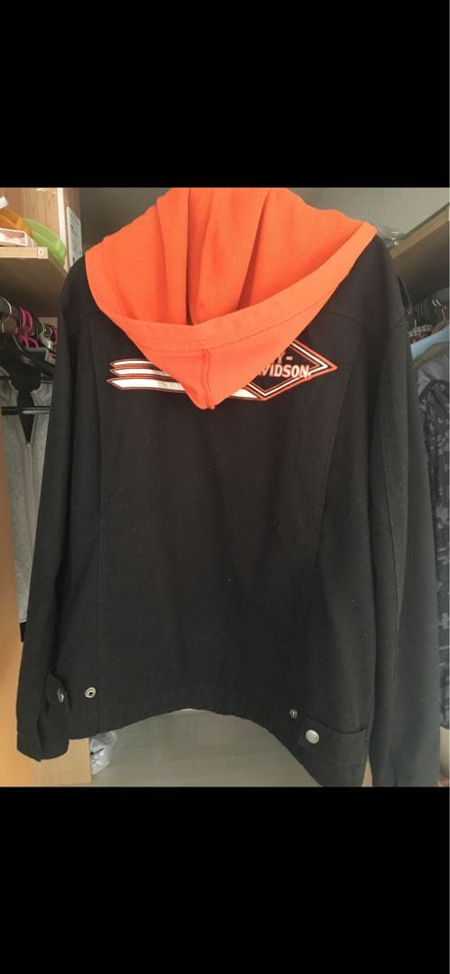 Harley-Davidson ジャケット 黒/オレンジ