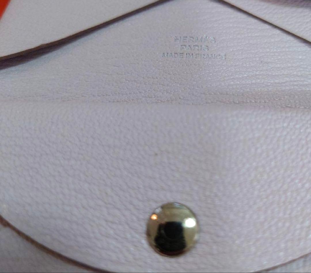 HERMES カルヴィデュオ コンパクト モーヴペール 刻印B 202