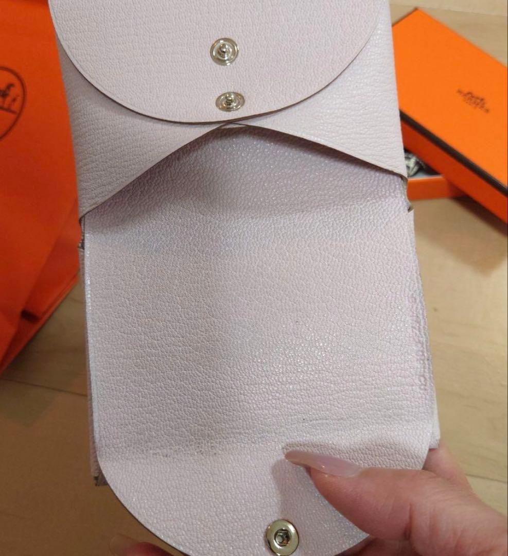 HERMES カルヴィデュオ コンパクト モーヴペール 刻印B 202