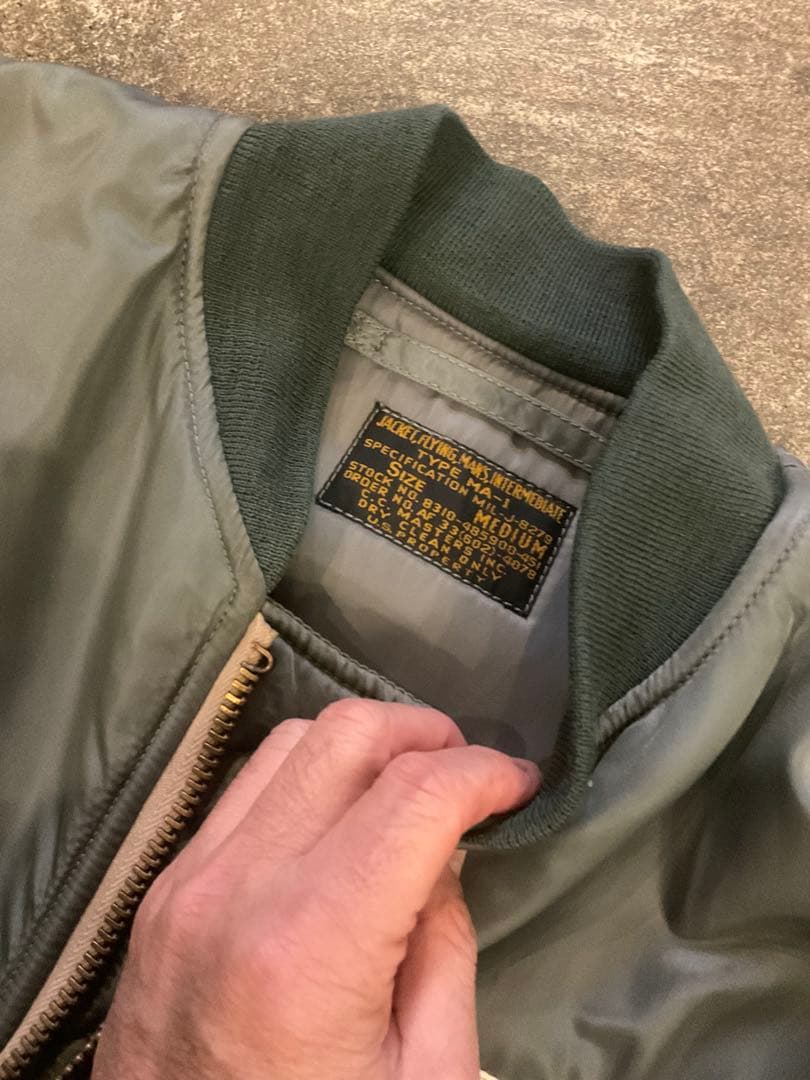 Pherrow's MA-1フライトジャケット MIL-J-8279初期型