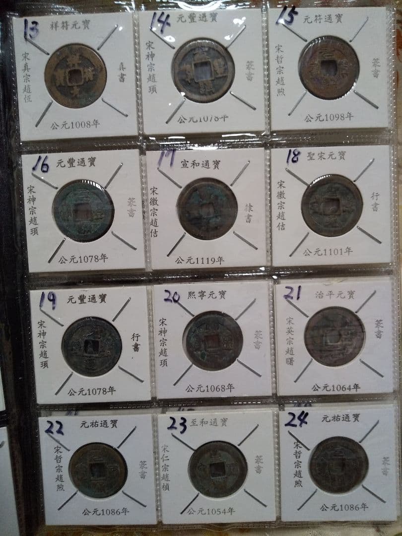 中国古銭　中国穴銭　中国銅銭　北宋銅銭　渡来銭　１０８枚セット