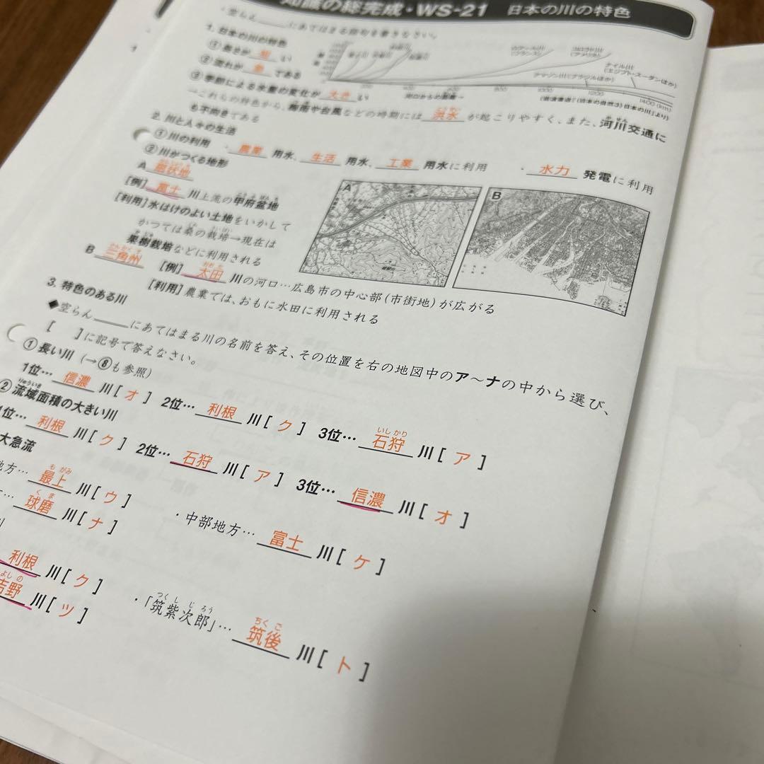 ㉓c重要‼️ サピックス　SAPIX 社会　知識の総完成　36回分　欠番なし