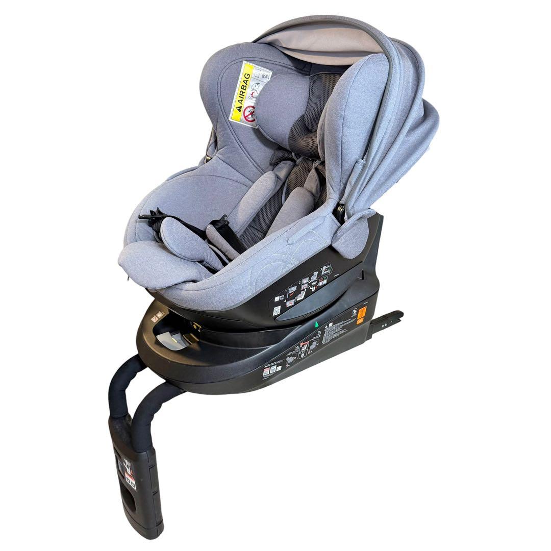 【美品/ISOFIX】エールベベ クルット4i プレミアム ナチュラルグレー