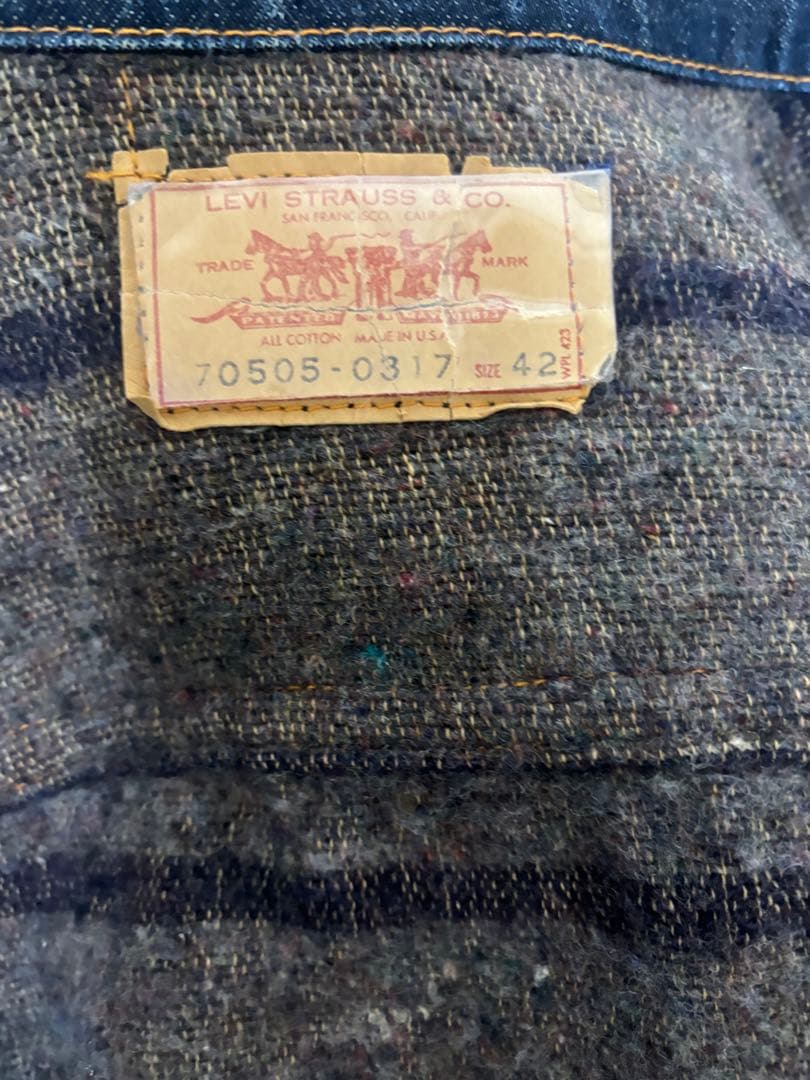 LEVIS 70505 BIG E 60s ミント42 3rd 4th