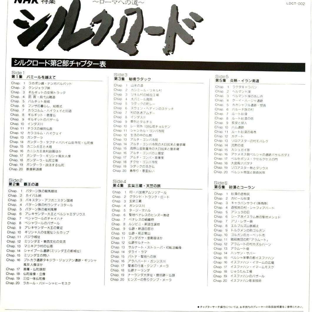 NHK特集「シルクロード 」第1部12集・第2部18集 LD レーザーディスク
