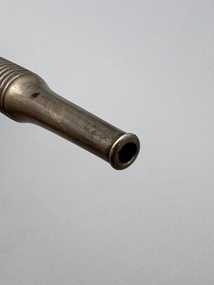 【海】レア煙管　キセル　巻き線文　細密手彫　細工　アンティーク　約66g