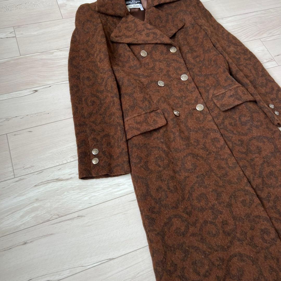 Salvatore Ferragamo ロングコート　アルパカ　着丈133cm