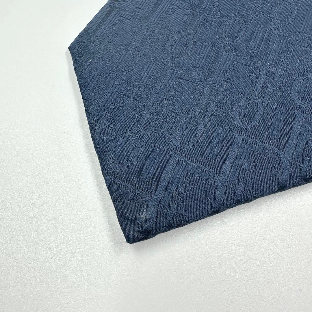 ✨️美品✨️ Christian Dior ネクタイ トロッター ロゴ ネイビー