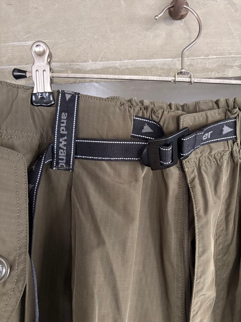 and Wander アンドワンダー オーバーサイズカーゴパンツ L