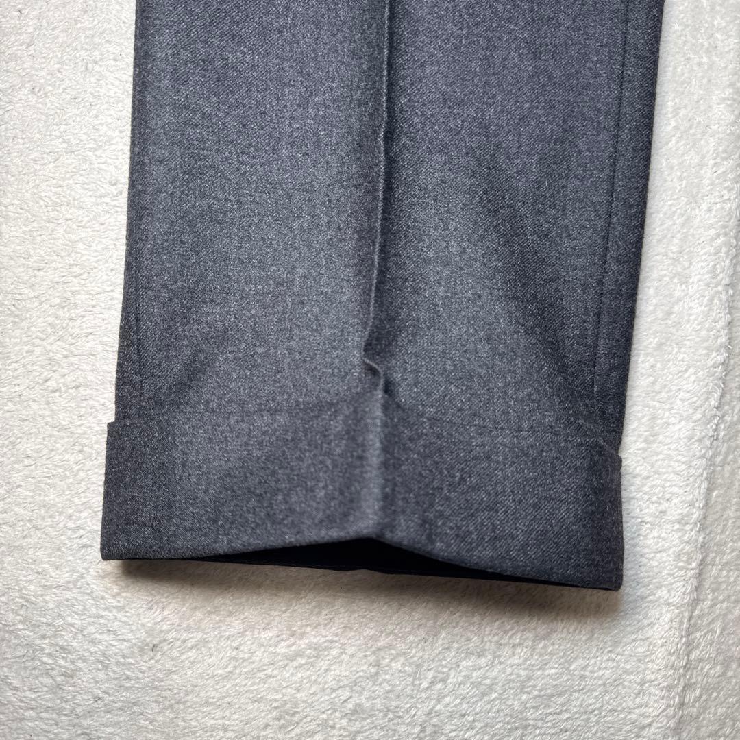 38 美品　秋冬　インコテックス　スラックス　グレー　42 ウール