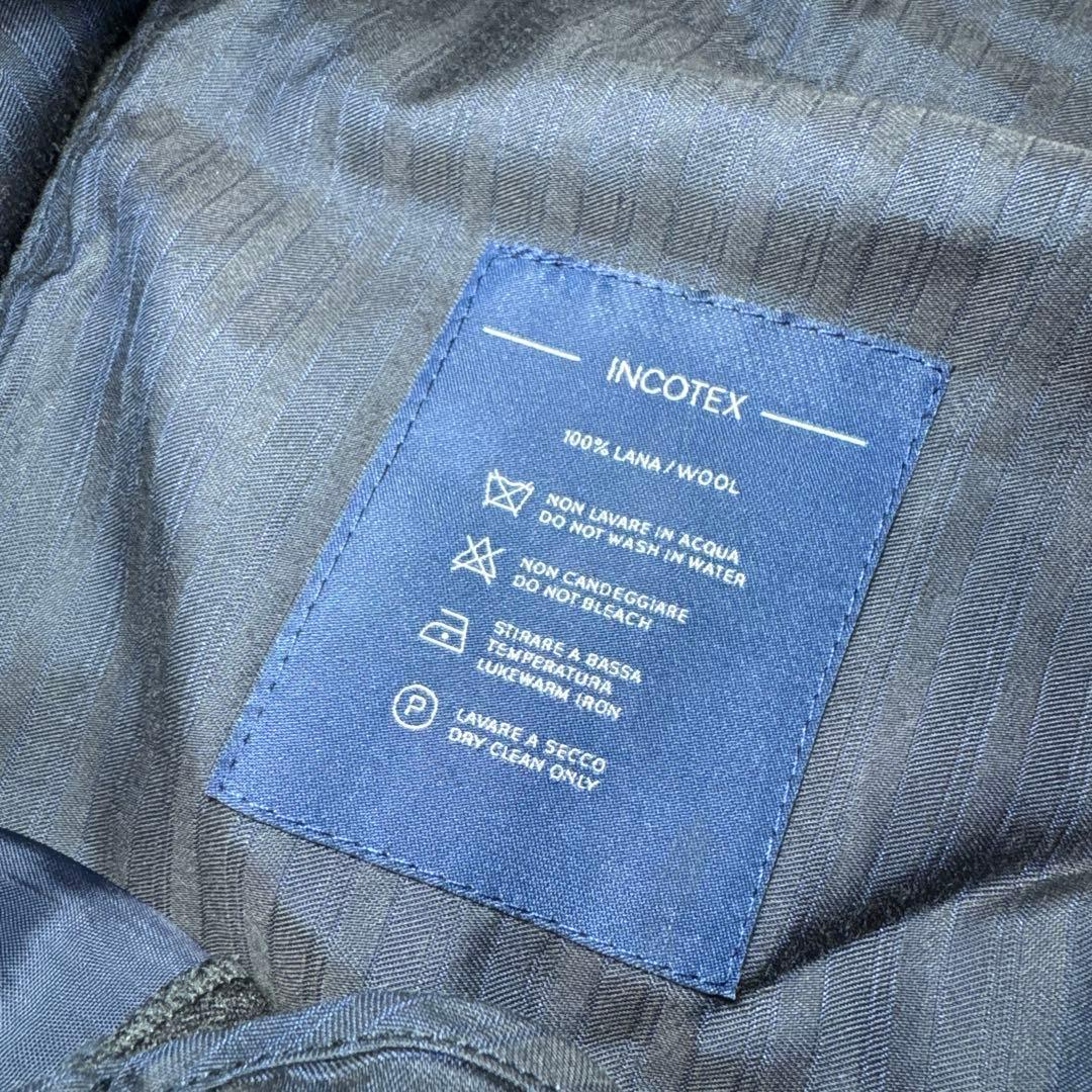 38 美品　秋冬　インコテックス　スラックス　グレー　42 ウール