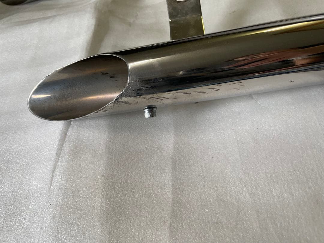 ドラッグスター250 スラッシュカットマフラー