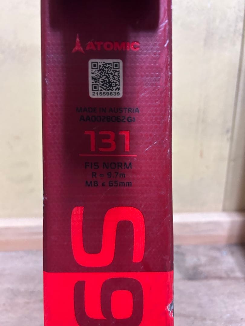 ATOMIC REDS S9 SLスキー 131cm ラディウス9.7m