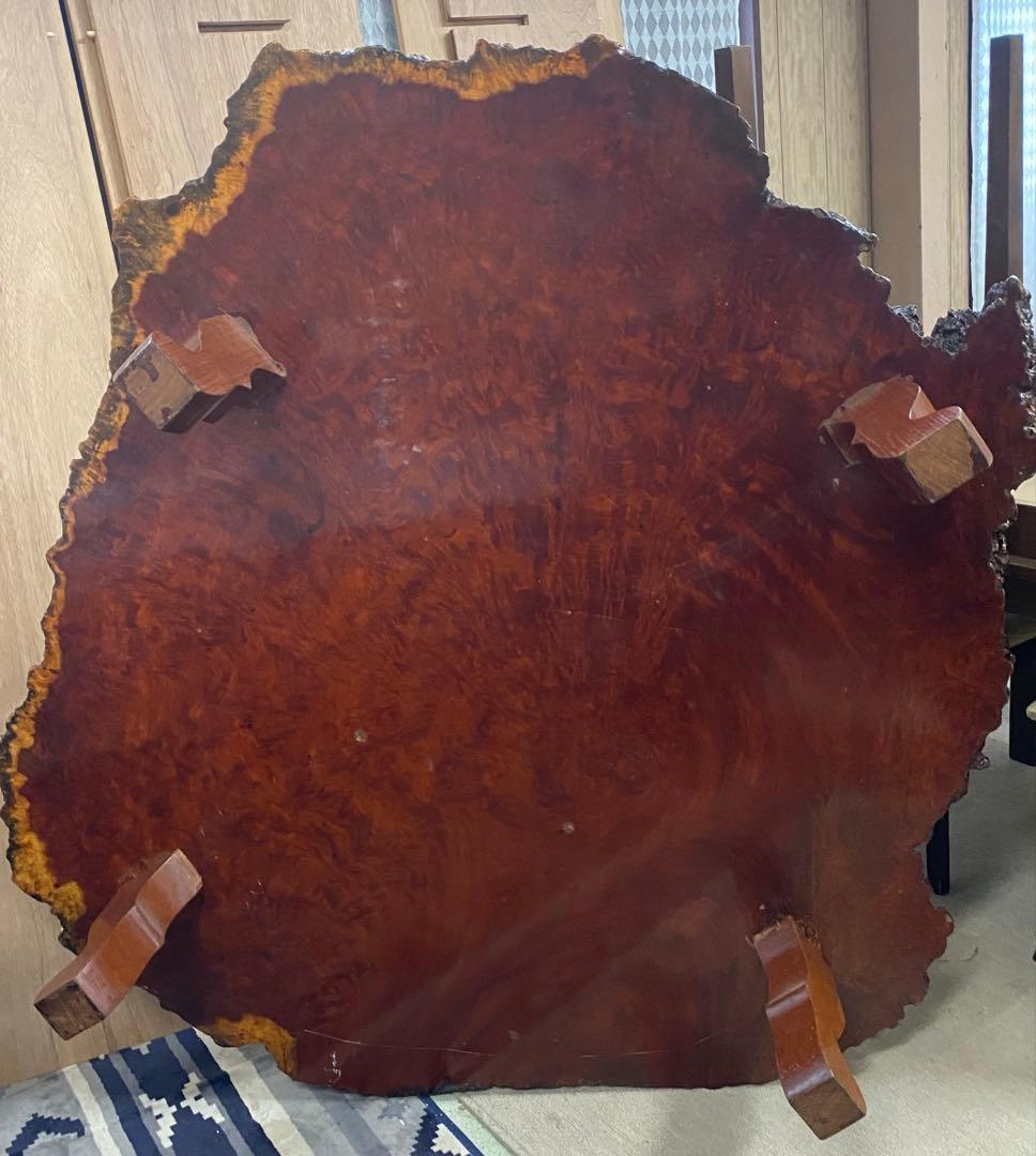 T*様 【希少】　一枚板 天然木　本花梨　座卓　 ローテーブル アンティーク 瘤