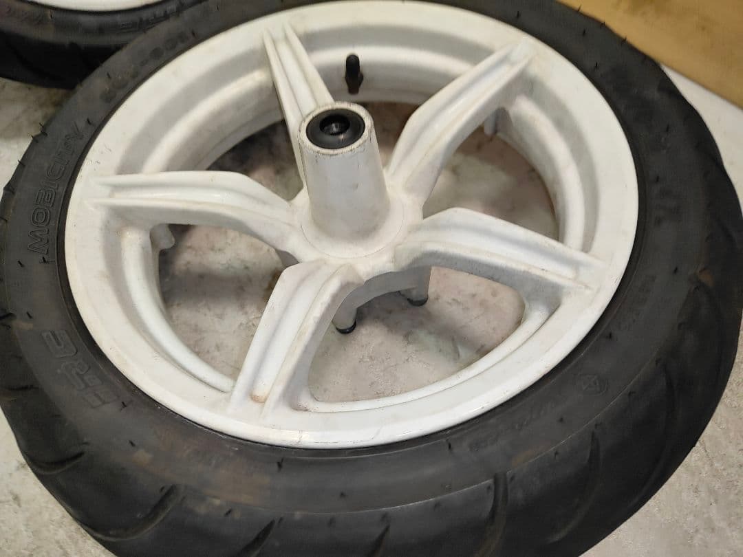 4型5型 シグナスX 純正 白ホイール タイヤおまけ