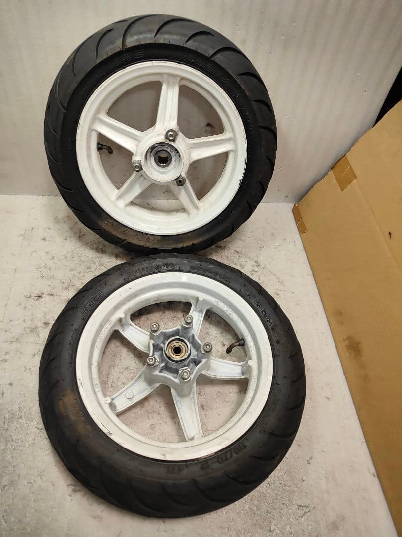 4型5型 シグナスX 純正 白ホイール タイヤおまけ
