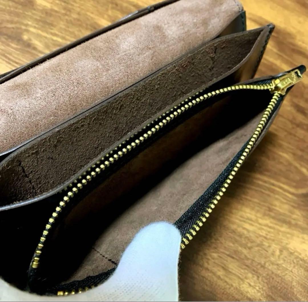 トラッカーウォレット　ホースハイド　ロング　handmade CLA001