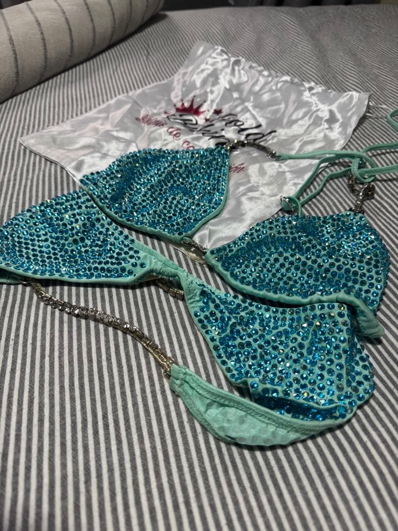 ビーズ装飾 大会ビキニ gold bikini FWJ