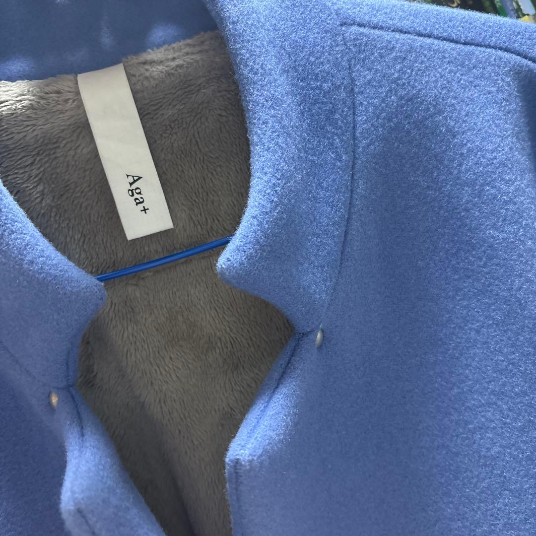 極美品！ヤマダヤ　Age+ ブルー コクーンコート