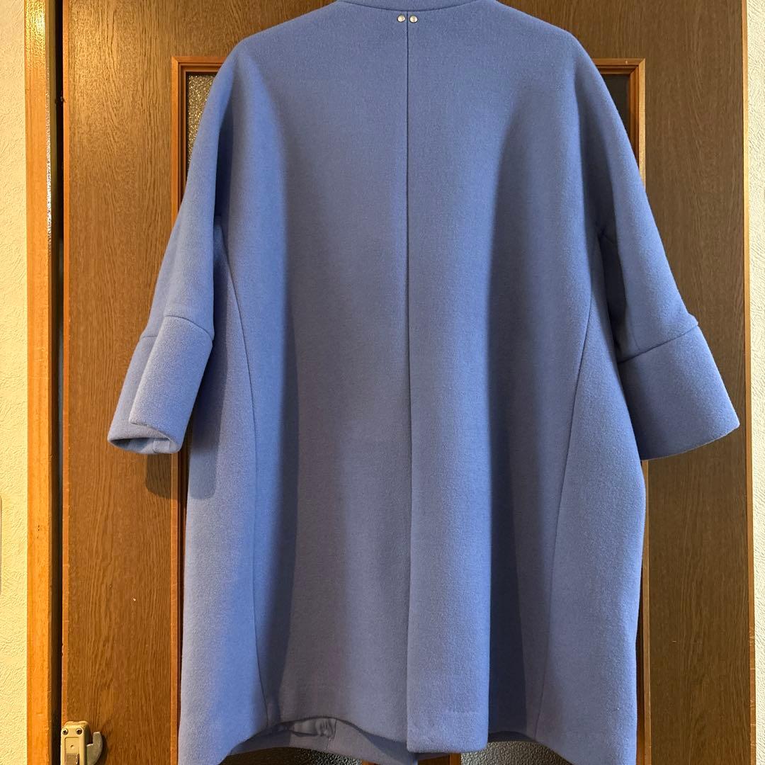 極美品！ヤマダヤ　Age+ ブルー コクーンコート
