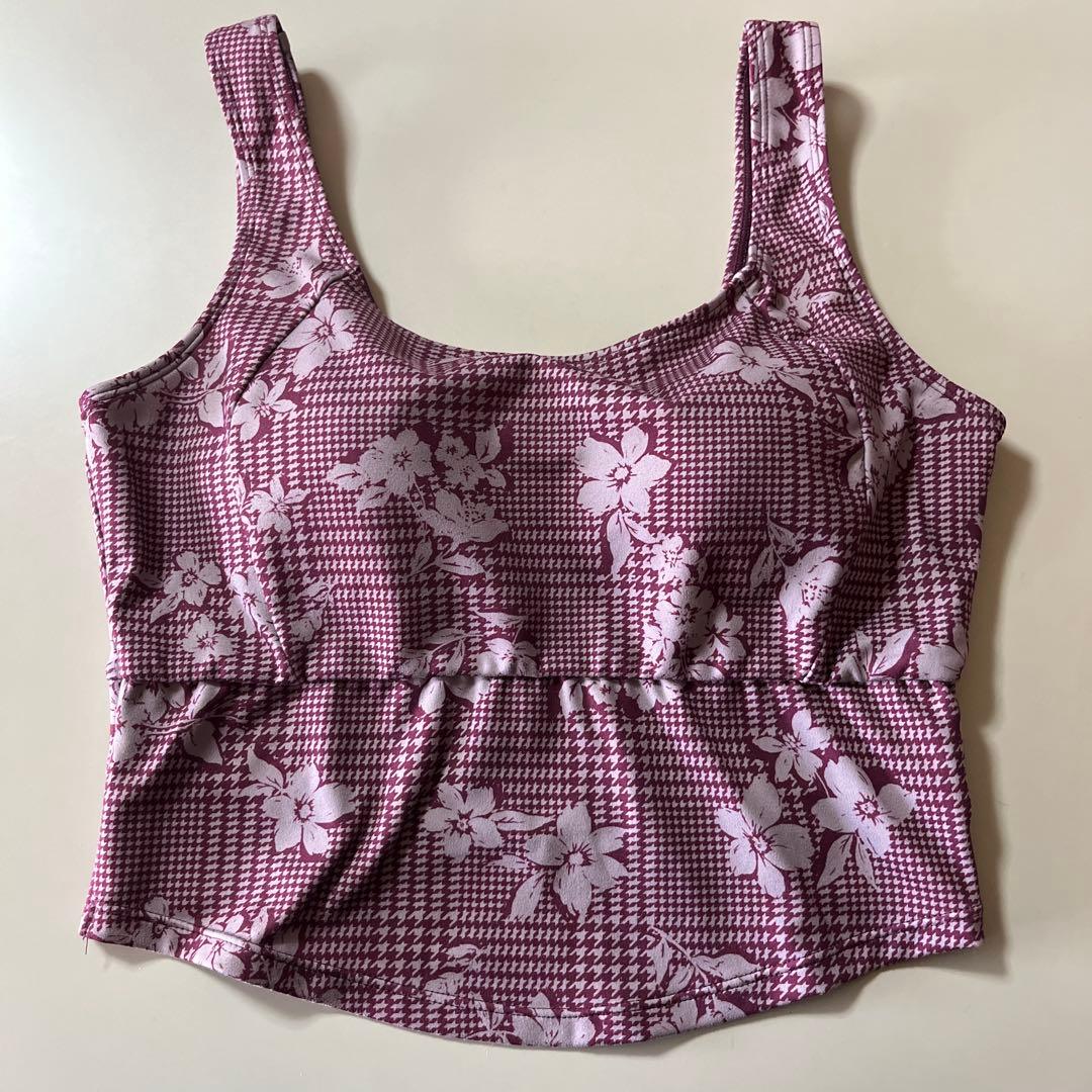 スカーラ　チェックブラトップ＆レギンス　ベリーM