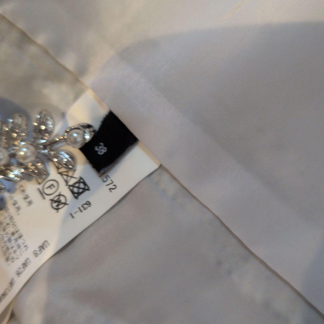 himawariツイードノーカラージャケット グリーンレーベルリラクシング