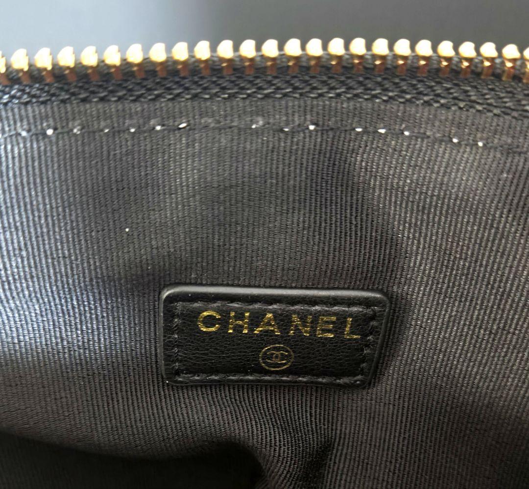 新品最安値！CHANEL ノベルティ メイクアップポーチ ベルベット 黒