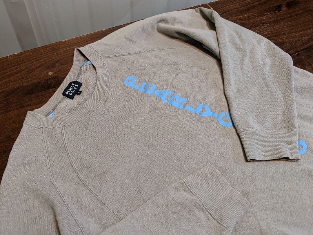 パーリーゲイツ　コットン　トレーナー　プルオーバー　ゴルフ　ウェア スウェット