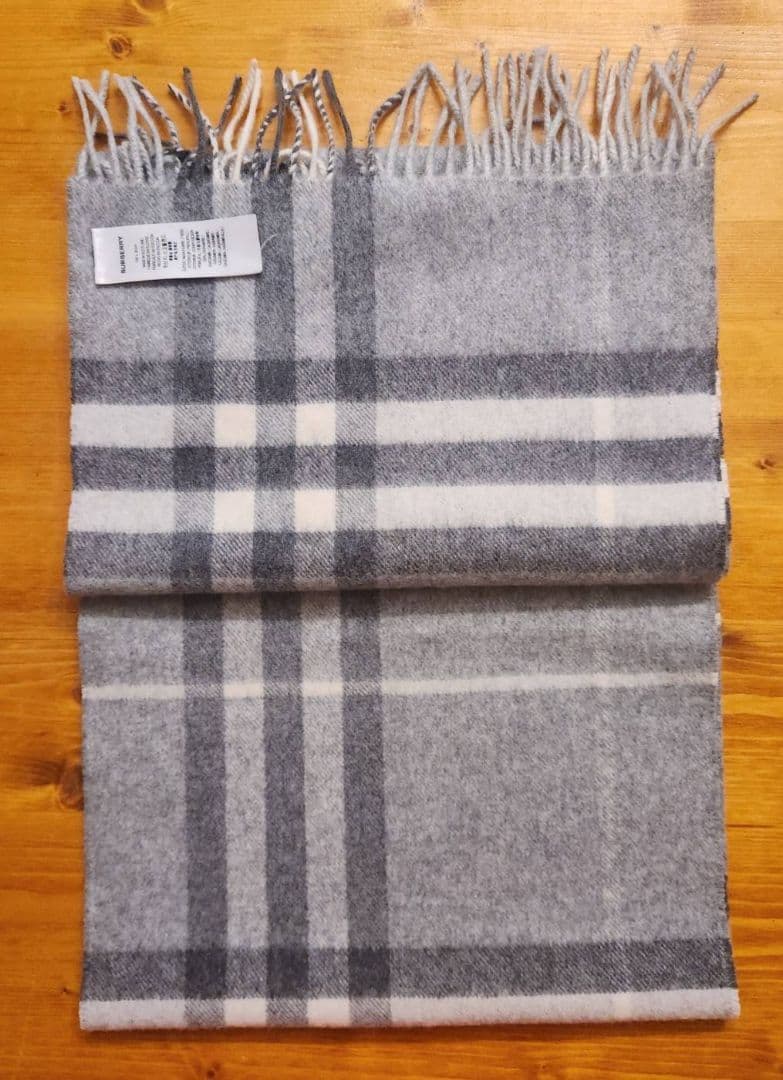 バーバリーロンドン カシミア100% マフラー チェック BURBERRY