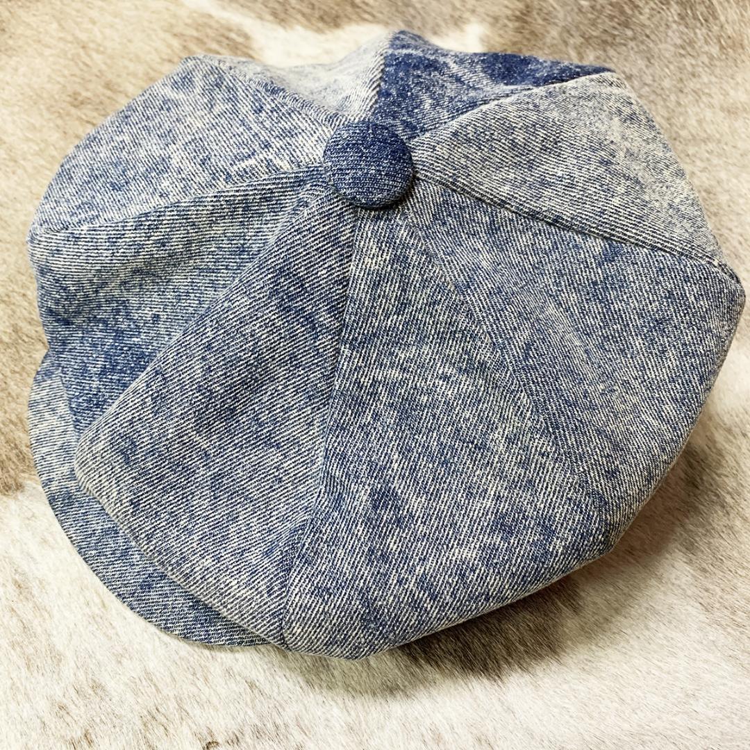 ニューヨークハット　デニム　ビックアップルキャスケット　ニュースボーイ