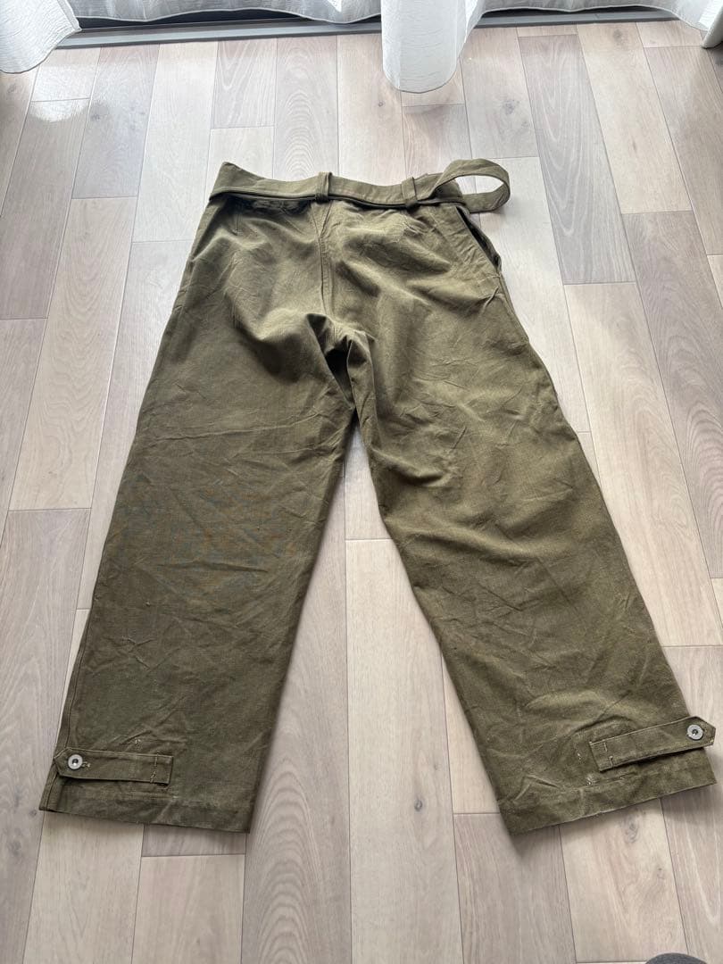 で*ぶ様 年明け特別出品　フランス軍　モーターサイクルパンツ　前期